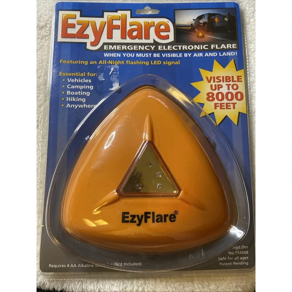 EzyFlare EZY Flare Emergency Roadside Electronic Flashing LED Warning Light NIP